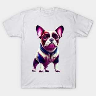 The Irresistible Frenchie: Sweet in a White Jersey T-Shirt